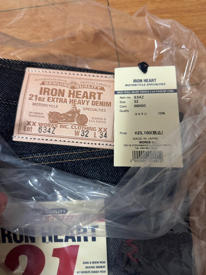 Heavyweight Iron Heart 634Z Denim Jeans