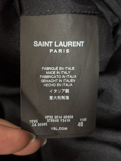 Saint Laurent Structured Dark Gray Blazer