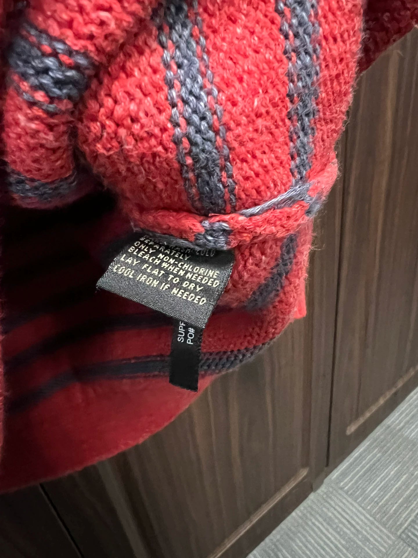 rrl striped pullover sweater in red