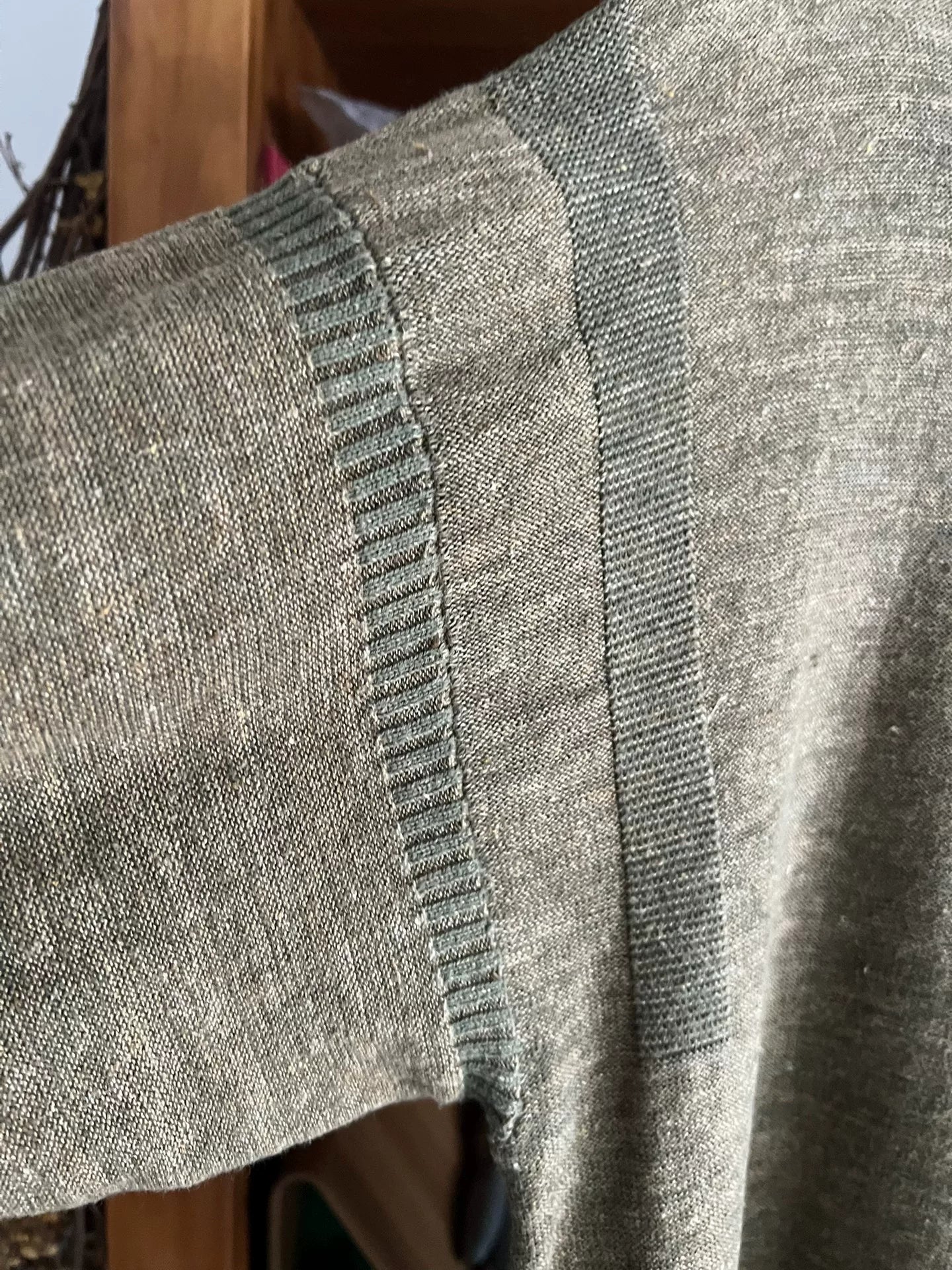 vintage double-sided knit pullover sweater