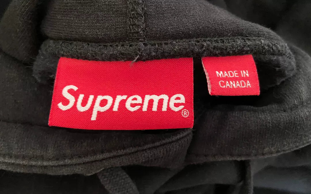 supreme box logo hoodie black