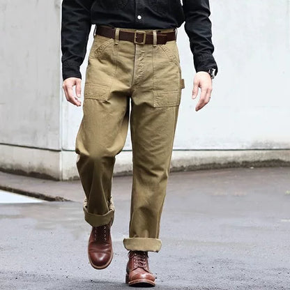 High-Waist Straight Leg Work Pants