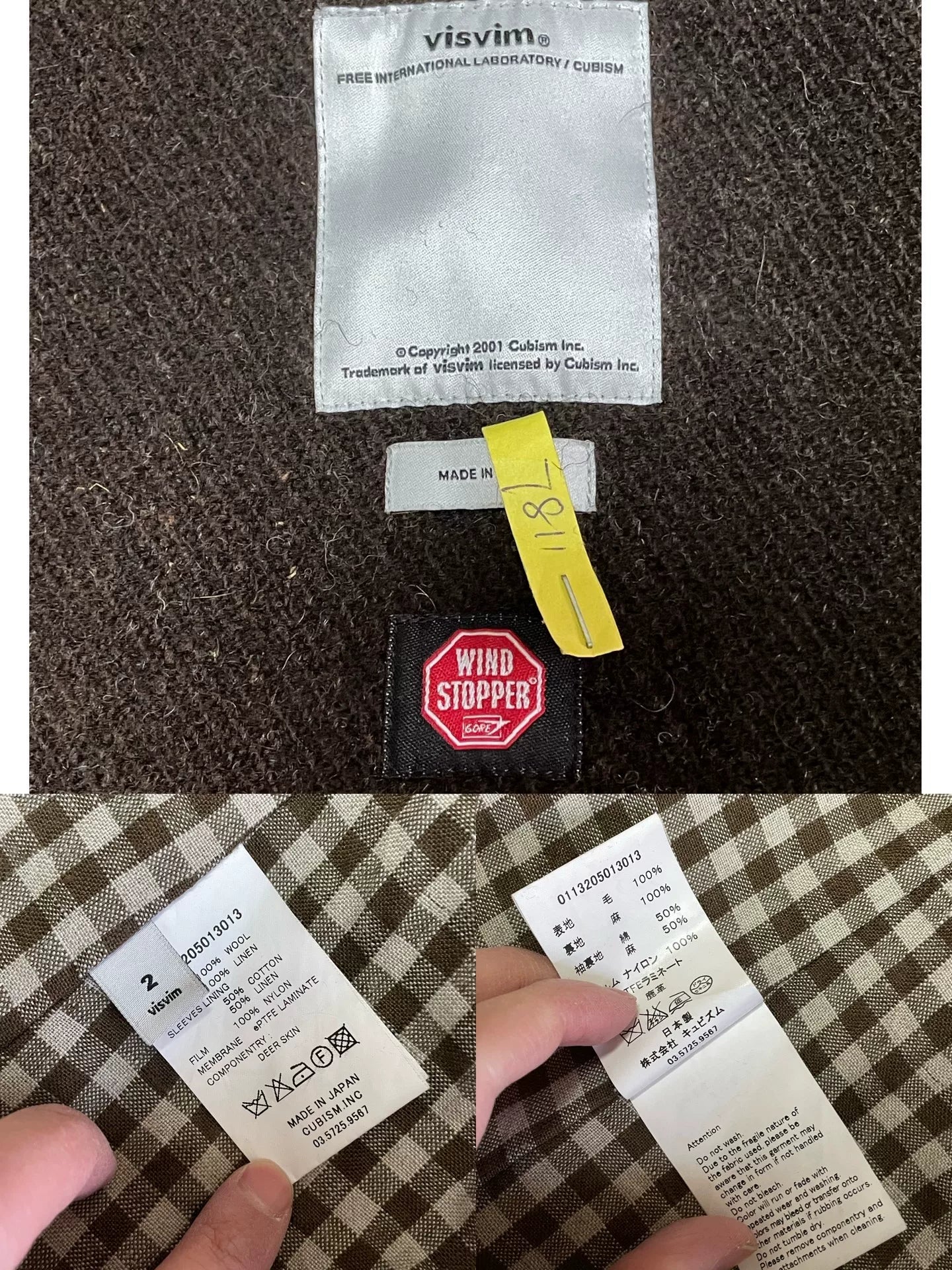 VISVIM COMMODORE COAT SAVOIE WOOL