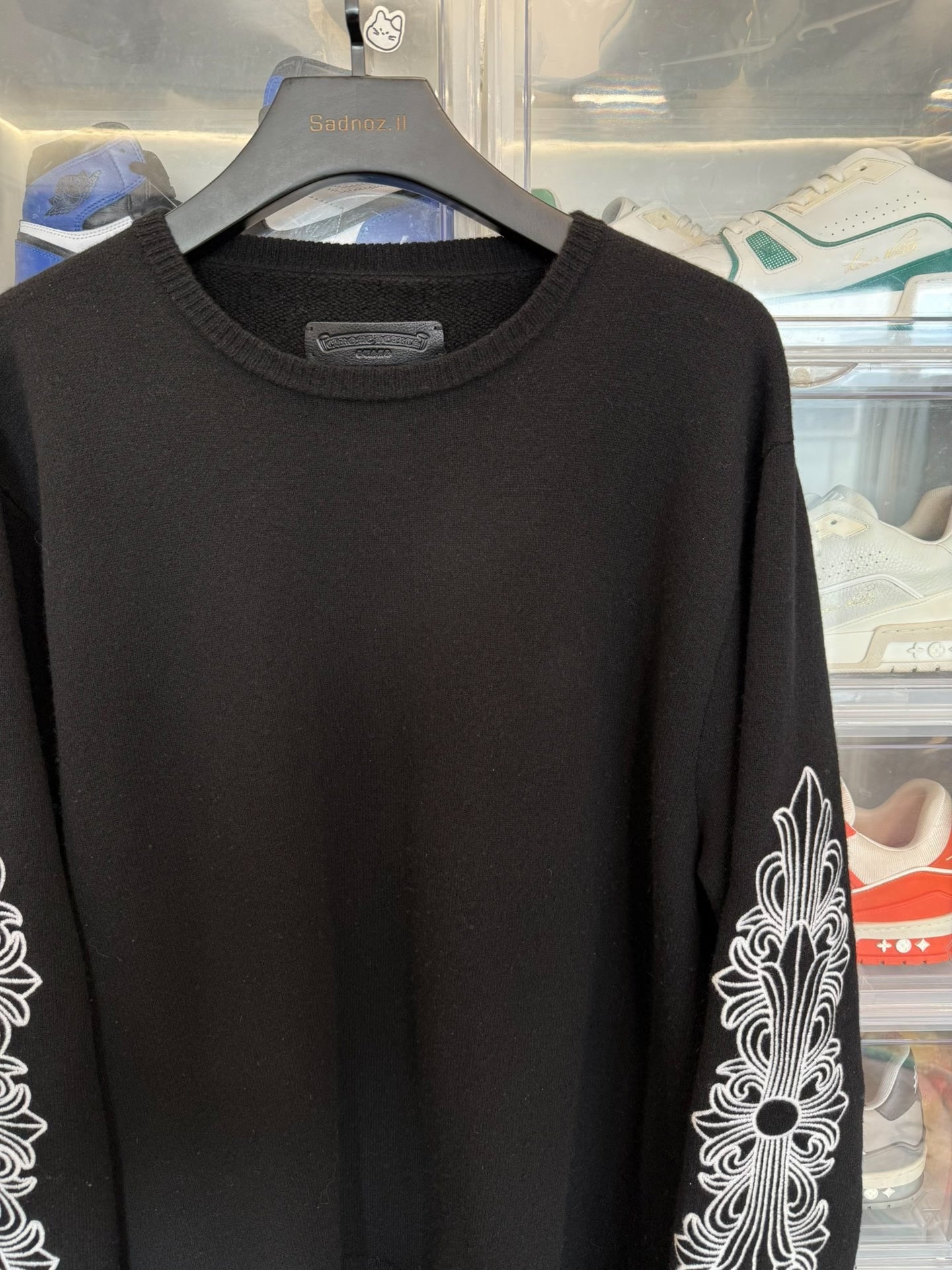 Chrome Hearts Vine Arm Embroidery Sweater