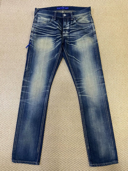 vanquish fragment vintage wash denim jeans
