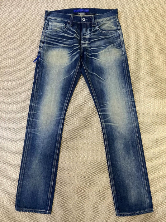 vanquish fragment vintage wash denim jeans