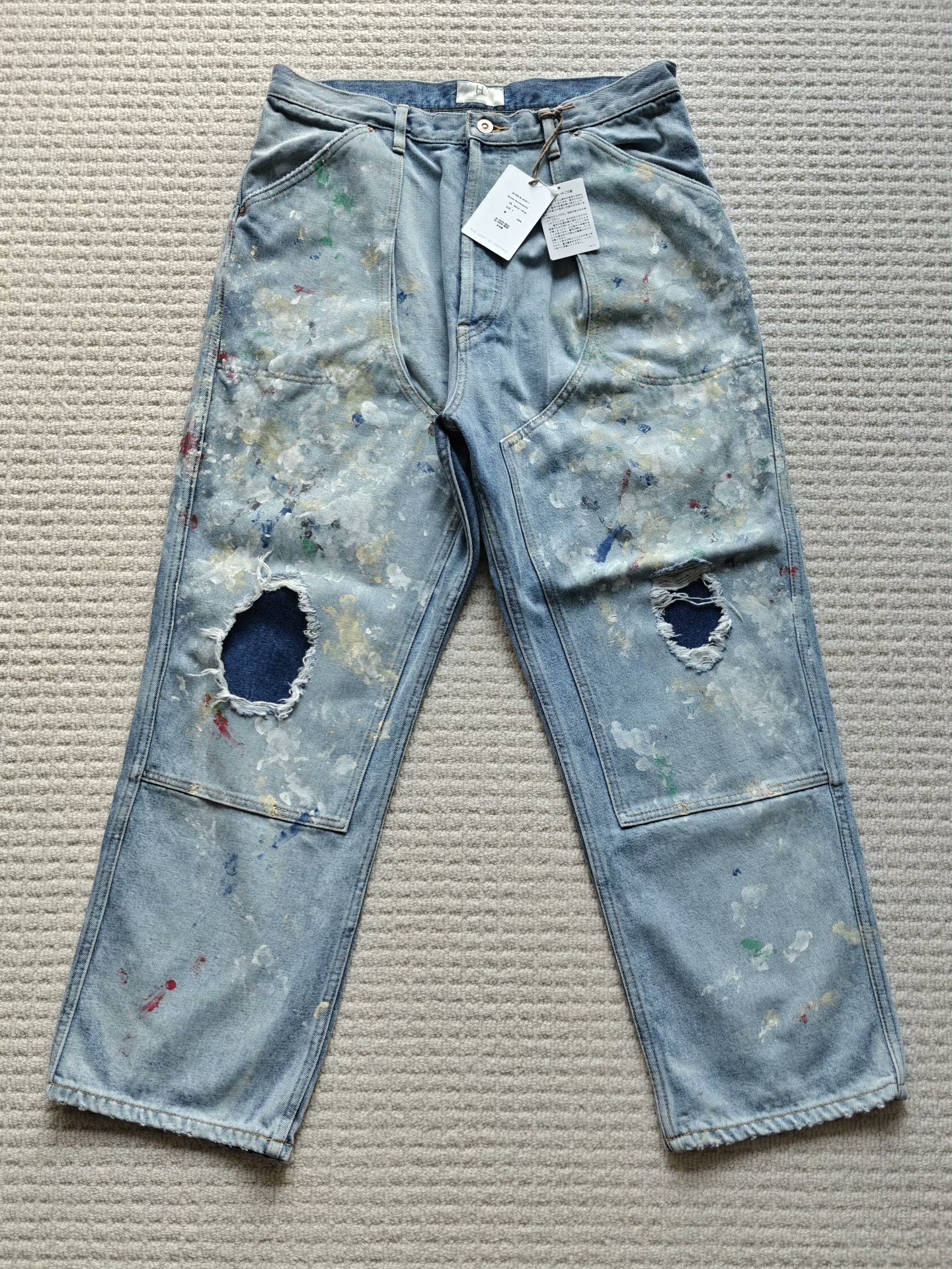 HERILL Light Blue Denim Painter Pant