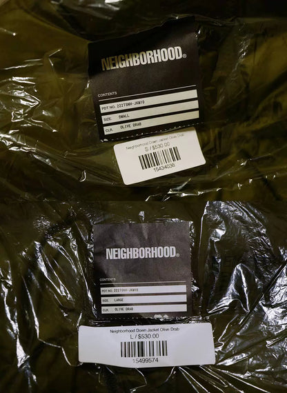 neighborhood 22aw down jacket outerwear