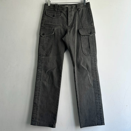 balenciaga washed cargo pocket trousers size 44