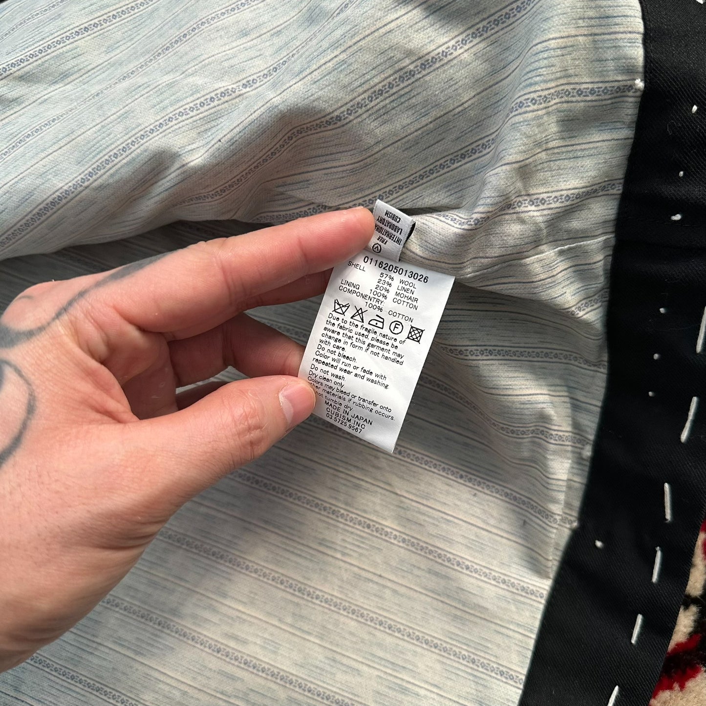 visvim sanjuro jacket wool black