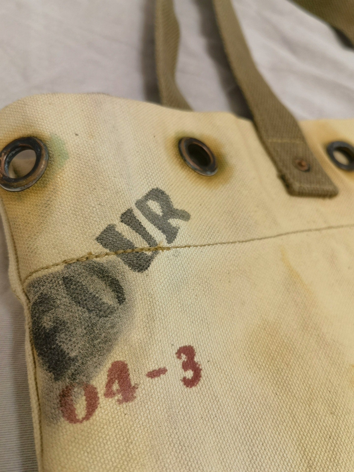 RRL Vintage WWII Nautical Canvas Tote