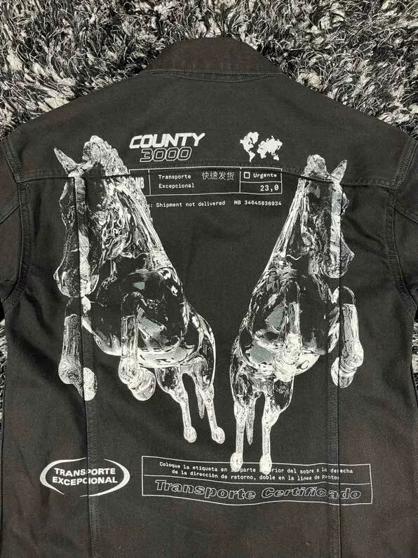 marcelo burlon printed denim jacket