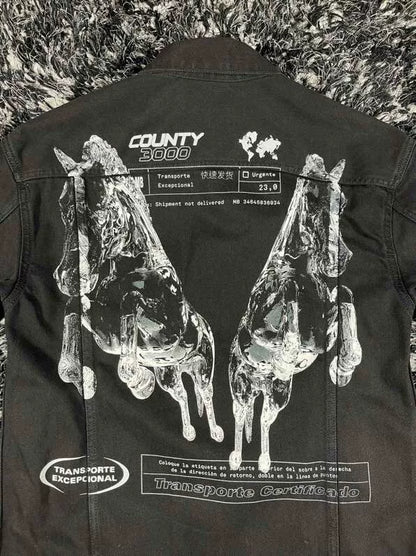 marcelo burlon printed denim jacket