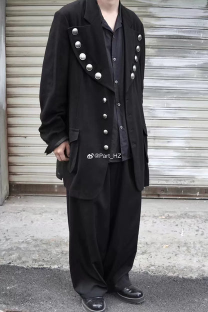 Yohji Yamamoto S/S 2022 Silver Button Jacket