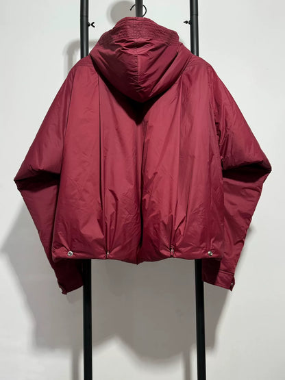 rick owens ro cotton jacket with hood