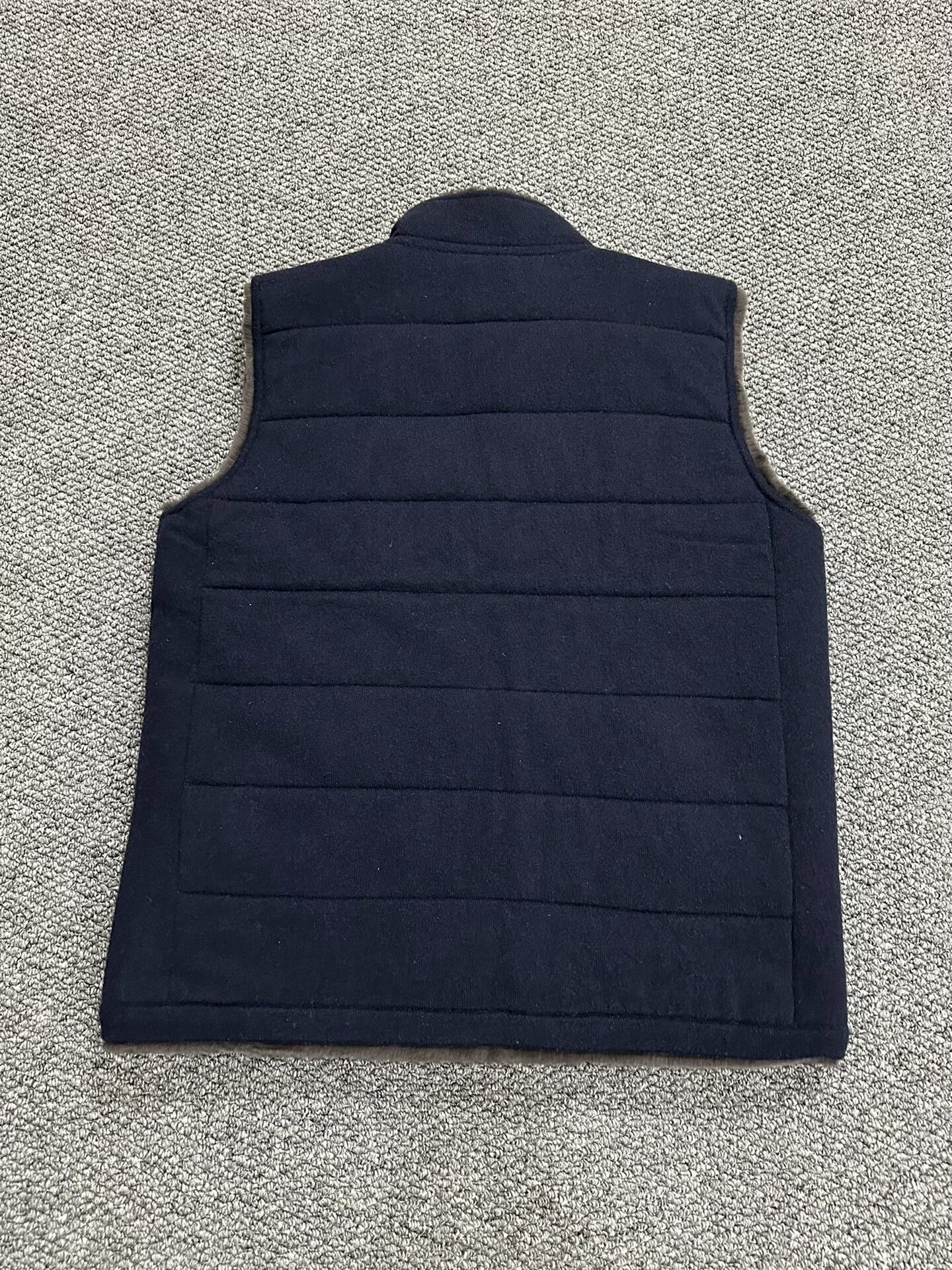n.peal cashmere vest with faux fur collar