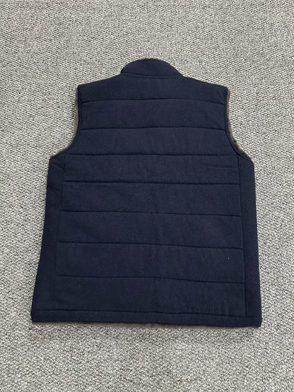 n.peal cashmere vest with faux fur collar
