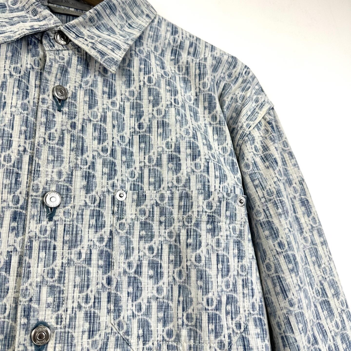 Dior Men's Monogram Logo Denim Jacket