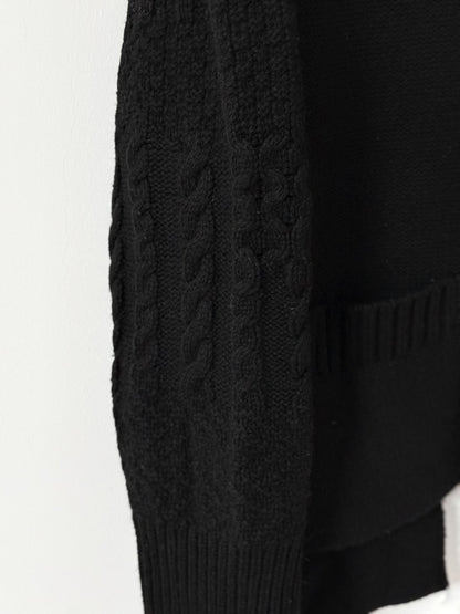 Yohji Yamamoto Turtleneck Cable Knit Sweater