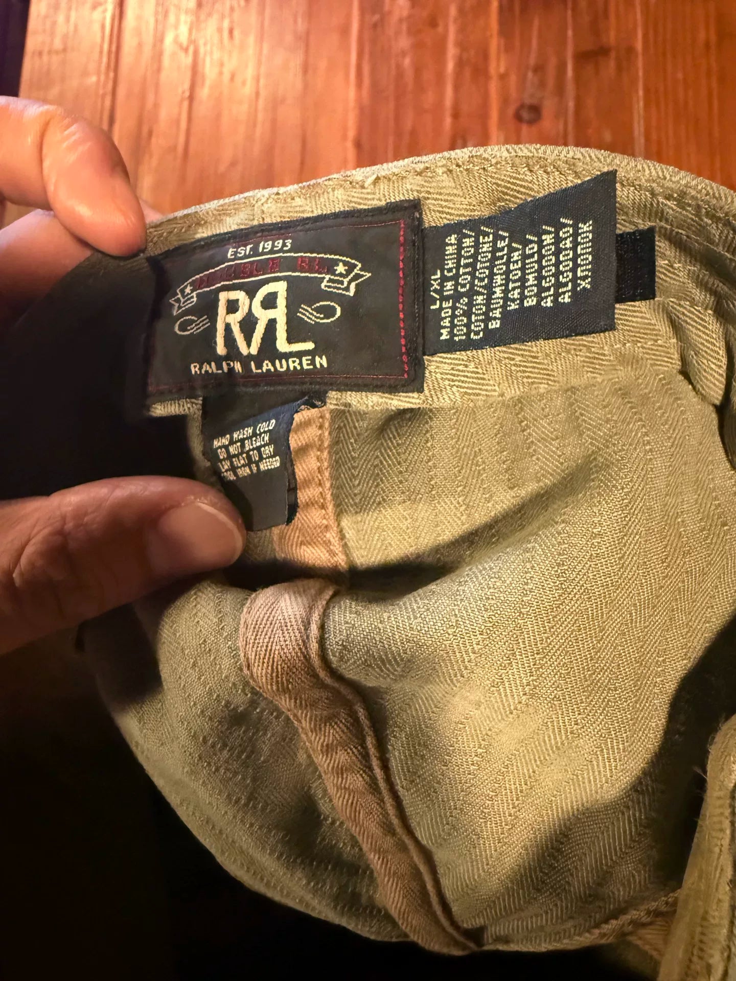 RRL Ralph Lauren Herringbone Baseball Cap