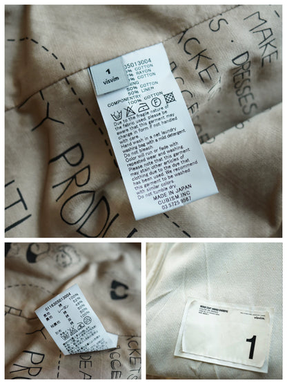 visvim Herge Coat Indigo Overdye Isetan Limited