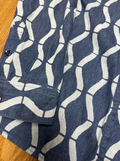 visvim bamboo texture lhamo shirt indigo