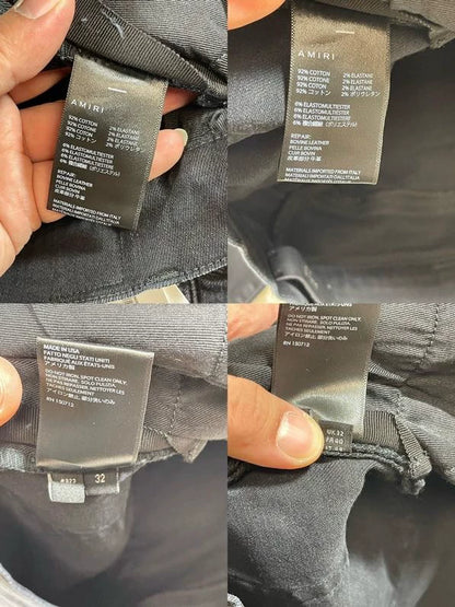 amiri cracked pink leather mx1 pants