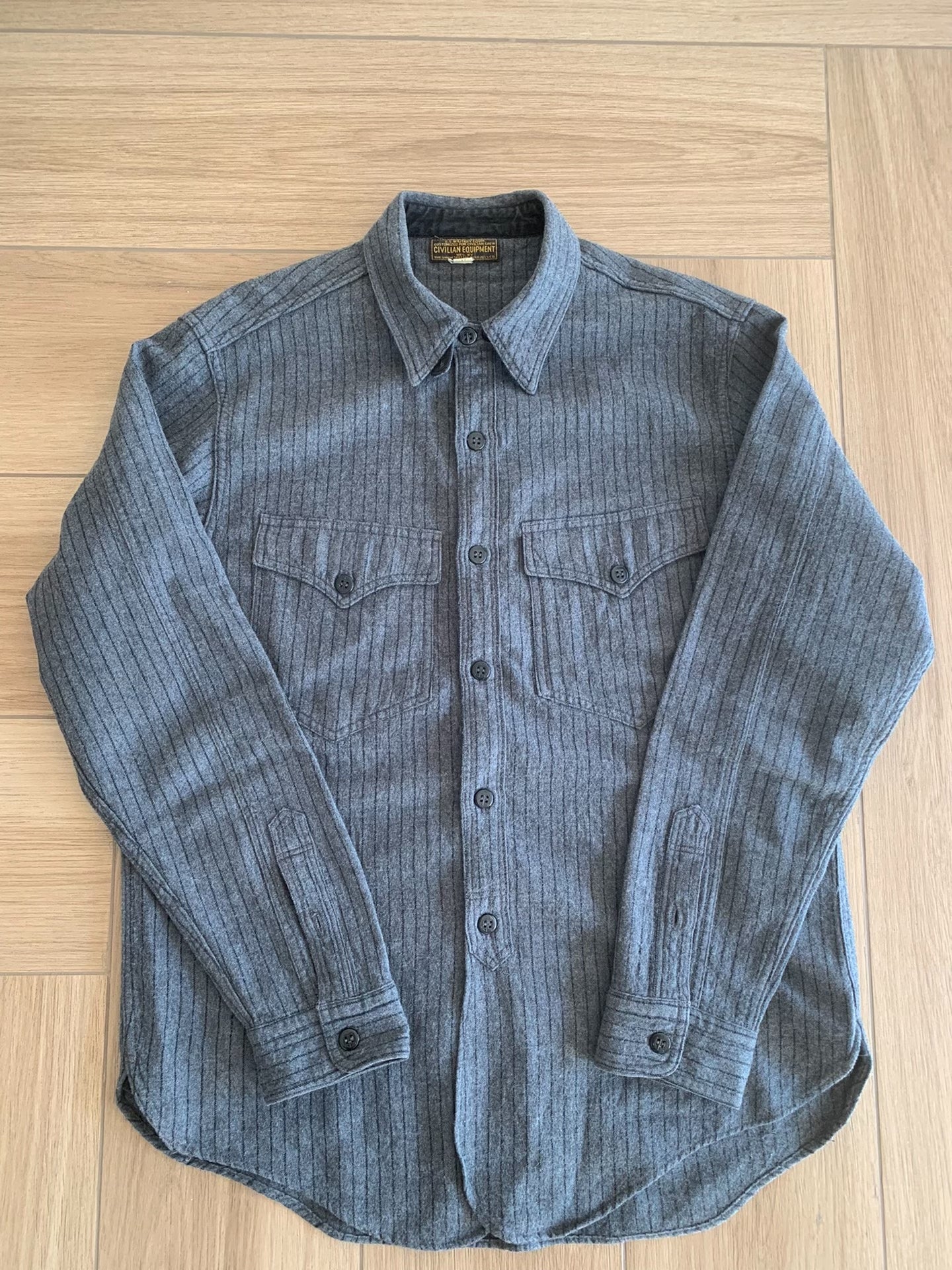 Freewheelers US Navy Officer Cotton Wool Shirt