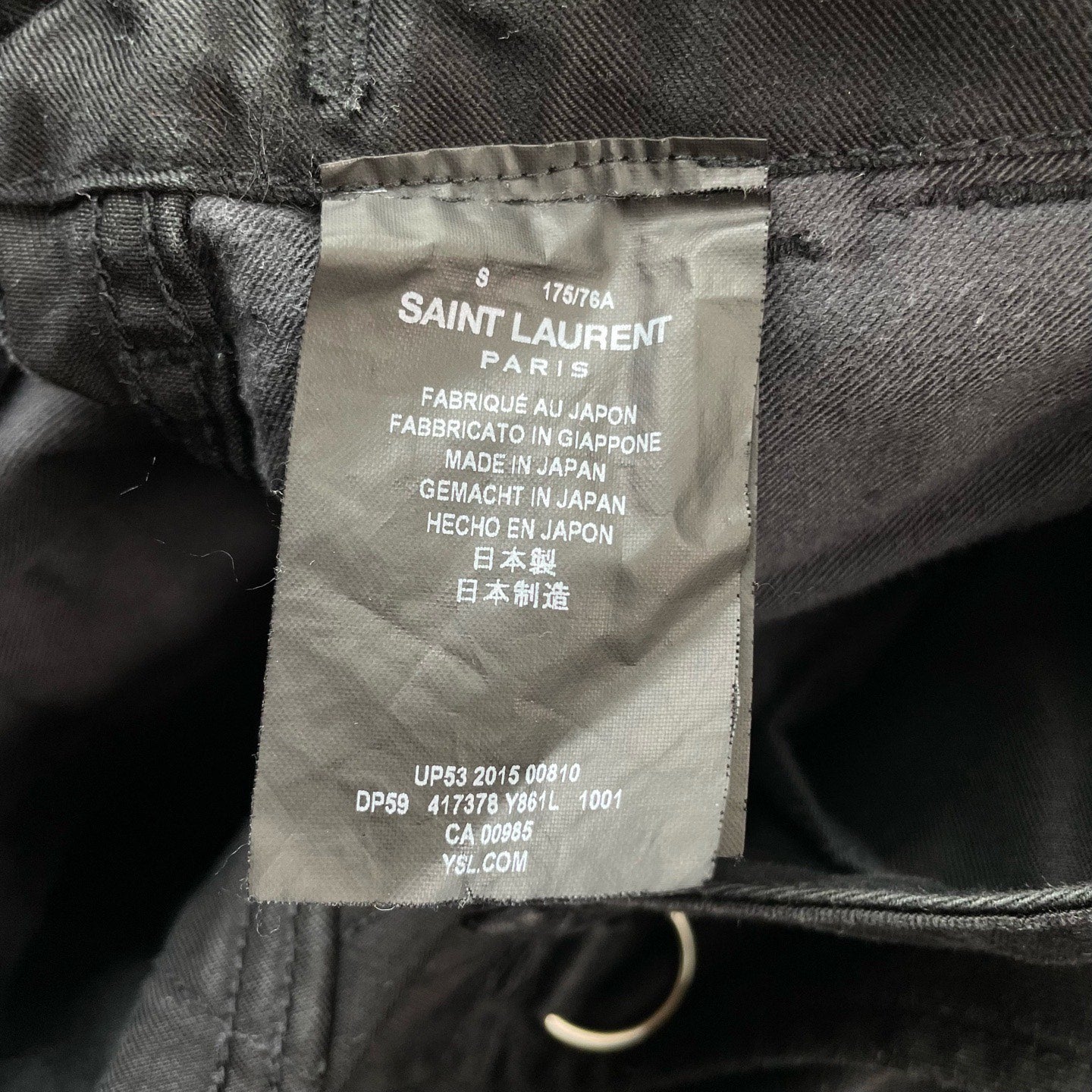 Saint Laurent 16SS Rivet Cargo Shorts