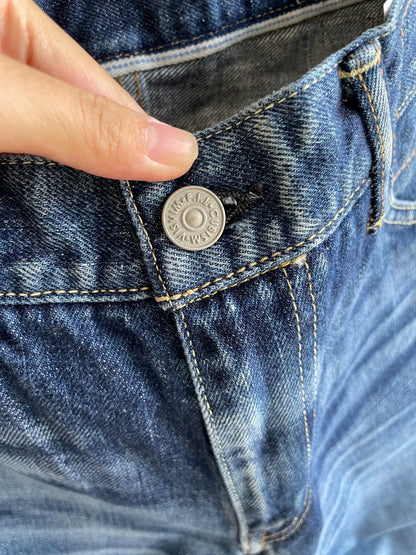 VISVIM Black Paisley Pudding Jeans W32