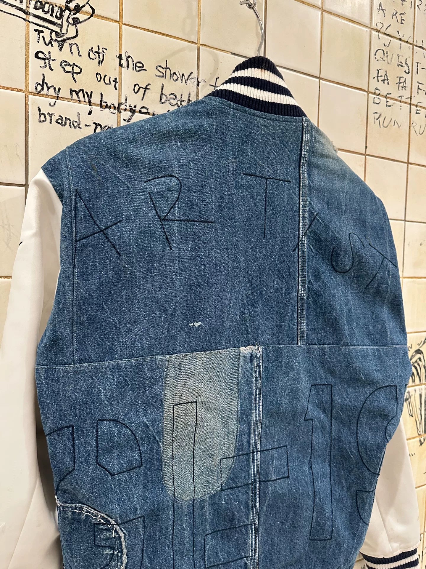 Greg Lauren Denim Patchwork Jacket