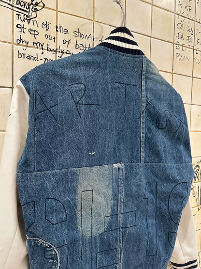 Greg Lauren Denim Patchwork Jacket