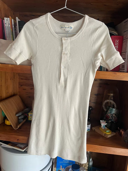 vintage henley short sleeve shirt