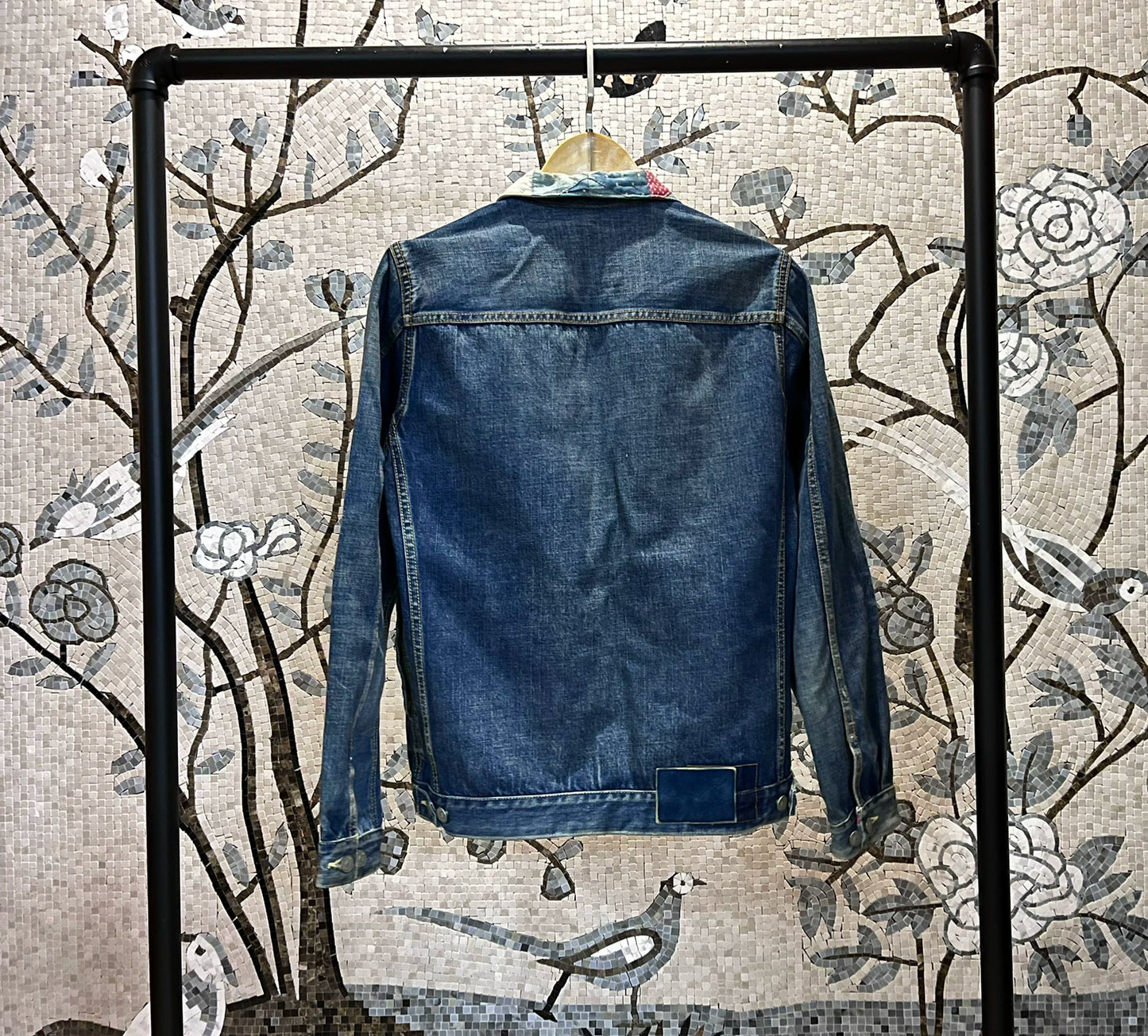 Visvim 101 Damaged Patchwork Denim Jacket