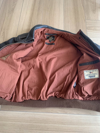 Cockpit A2 Distressed Horsehide Leather Jacket