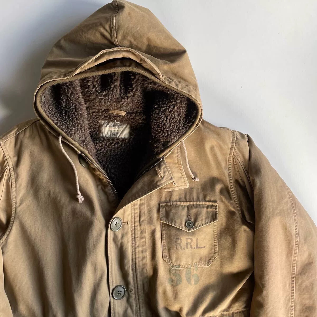 1940s Military Deck Coat Jacket Parka