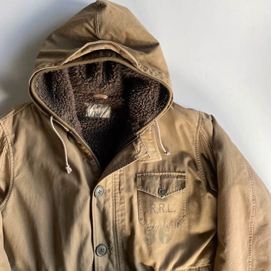 1940s Military Deck Coat Jacket Parka