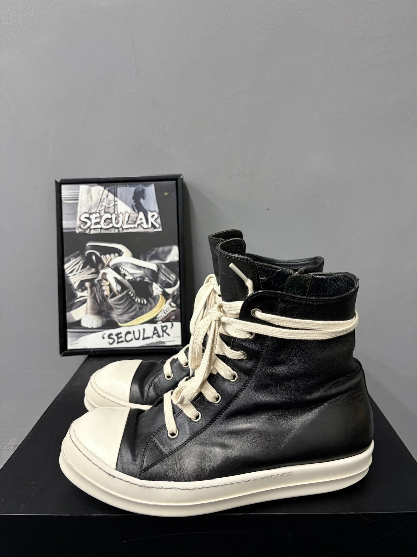 Rick Owens Leather Sneakers