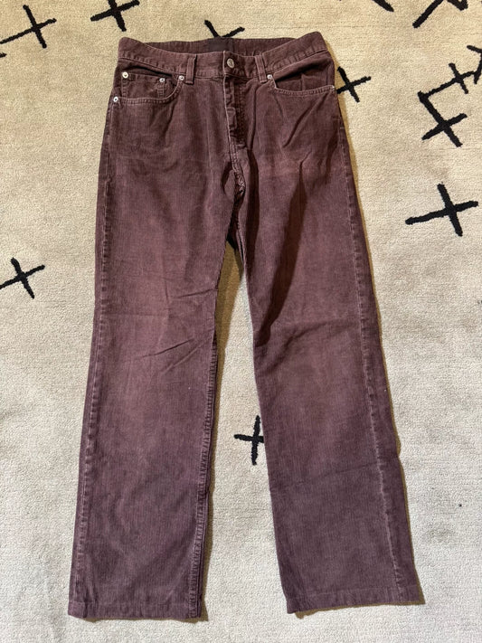 vintage brown corduroy boot cut pants