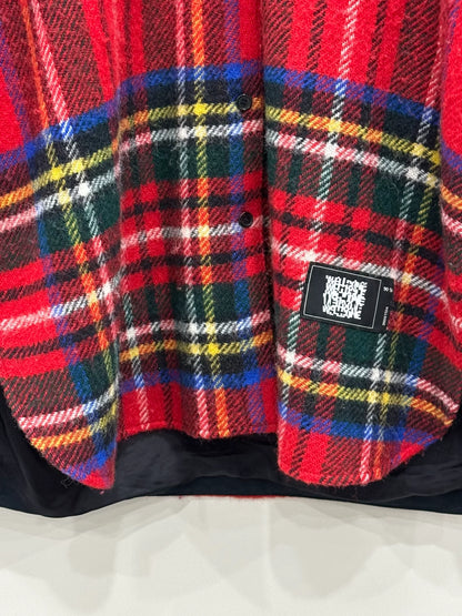 We11done Red Plaid Long Sleeve Shirt