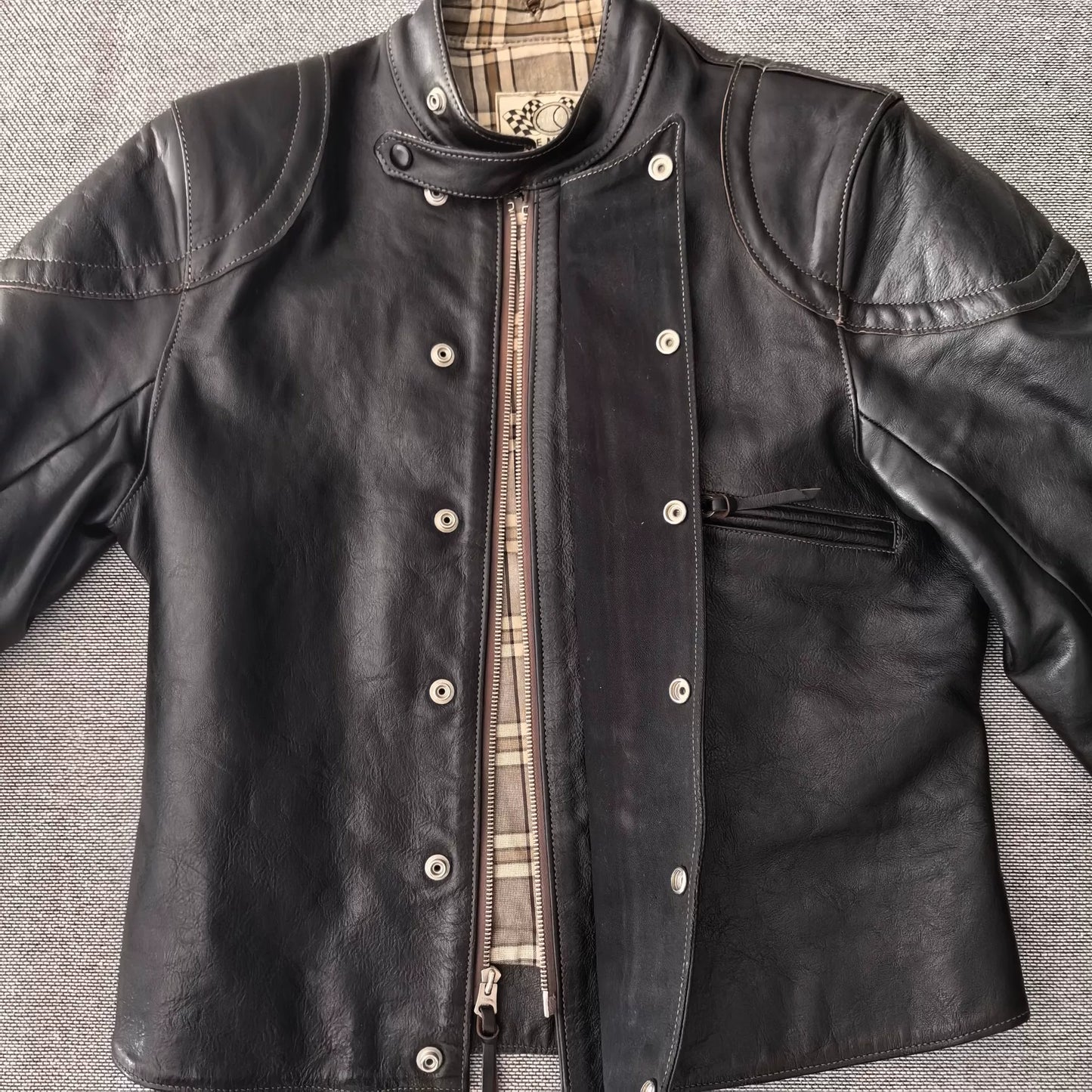 Toys McCoy Black Leather Racing Jacket