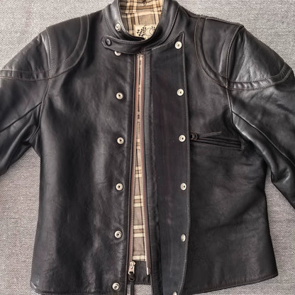 Toys McCoy Black Leather Racing Jacket