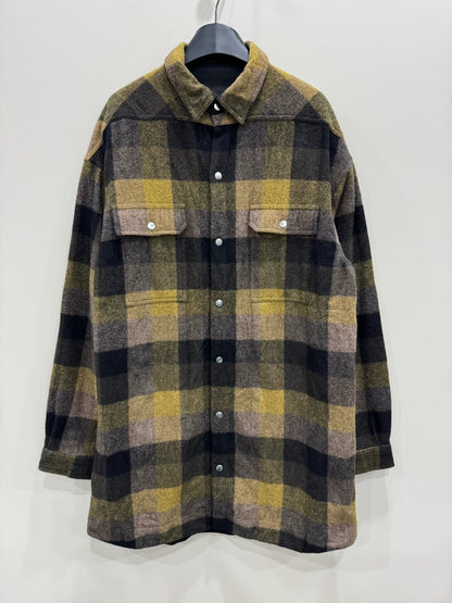 Rick Owens Cashmere Plaid Shirt