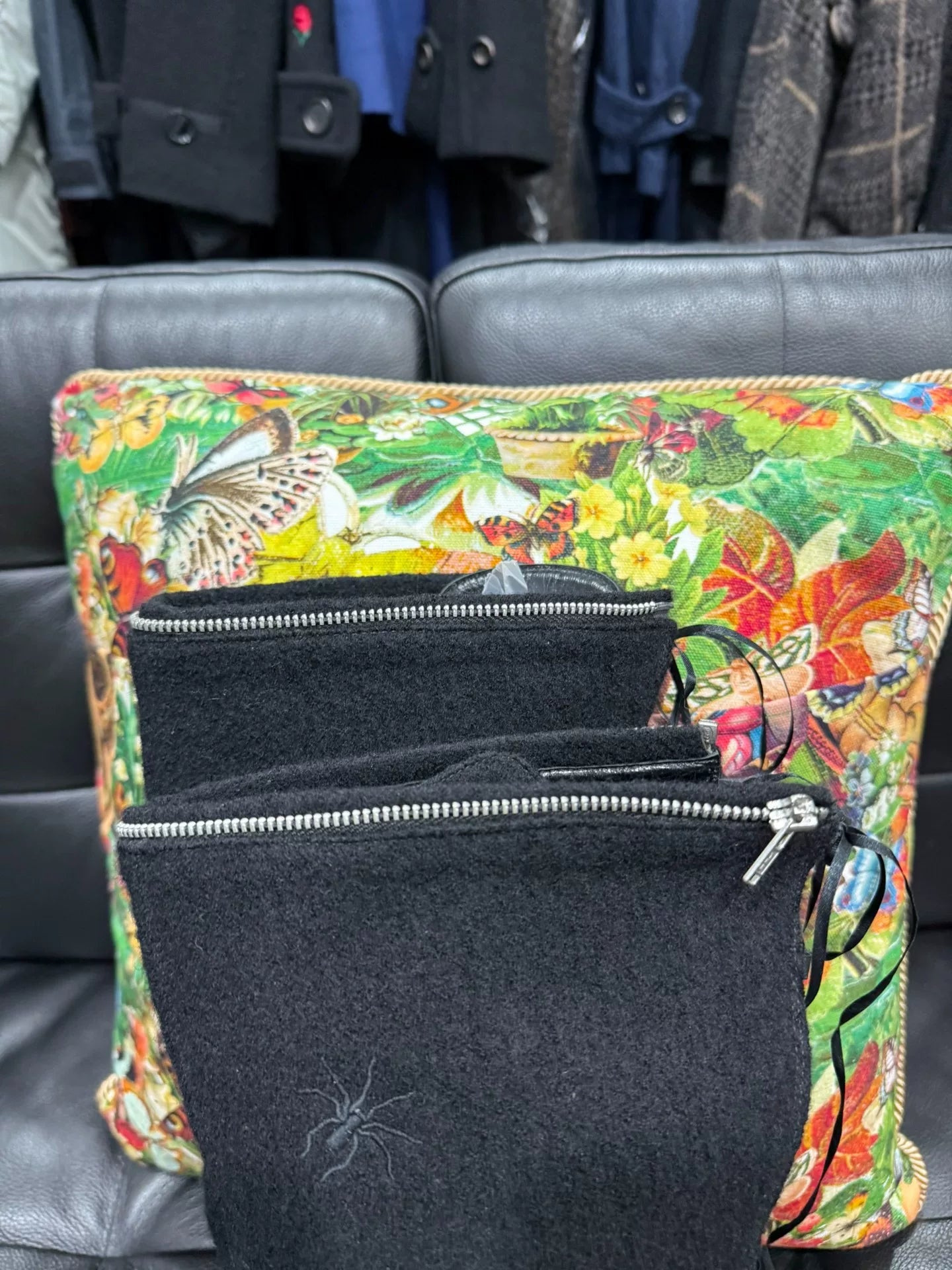 undercover guru guru embroidered insect long boots