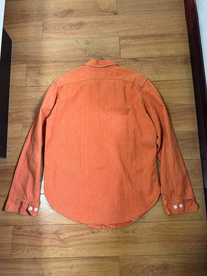 Orange Pepper Salt Fabric Shirt