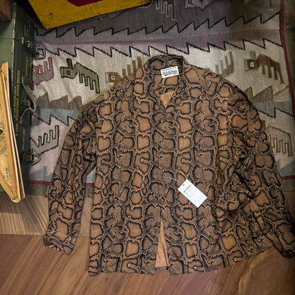 Wacko Maria Snake Print Long Sleeve Shirt