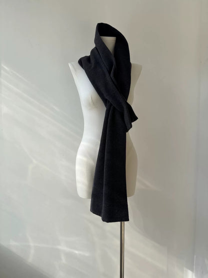 yohji yamamoto noir wool scarf