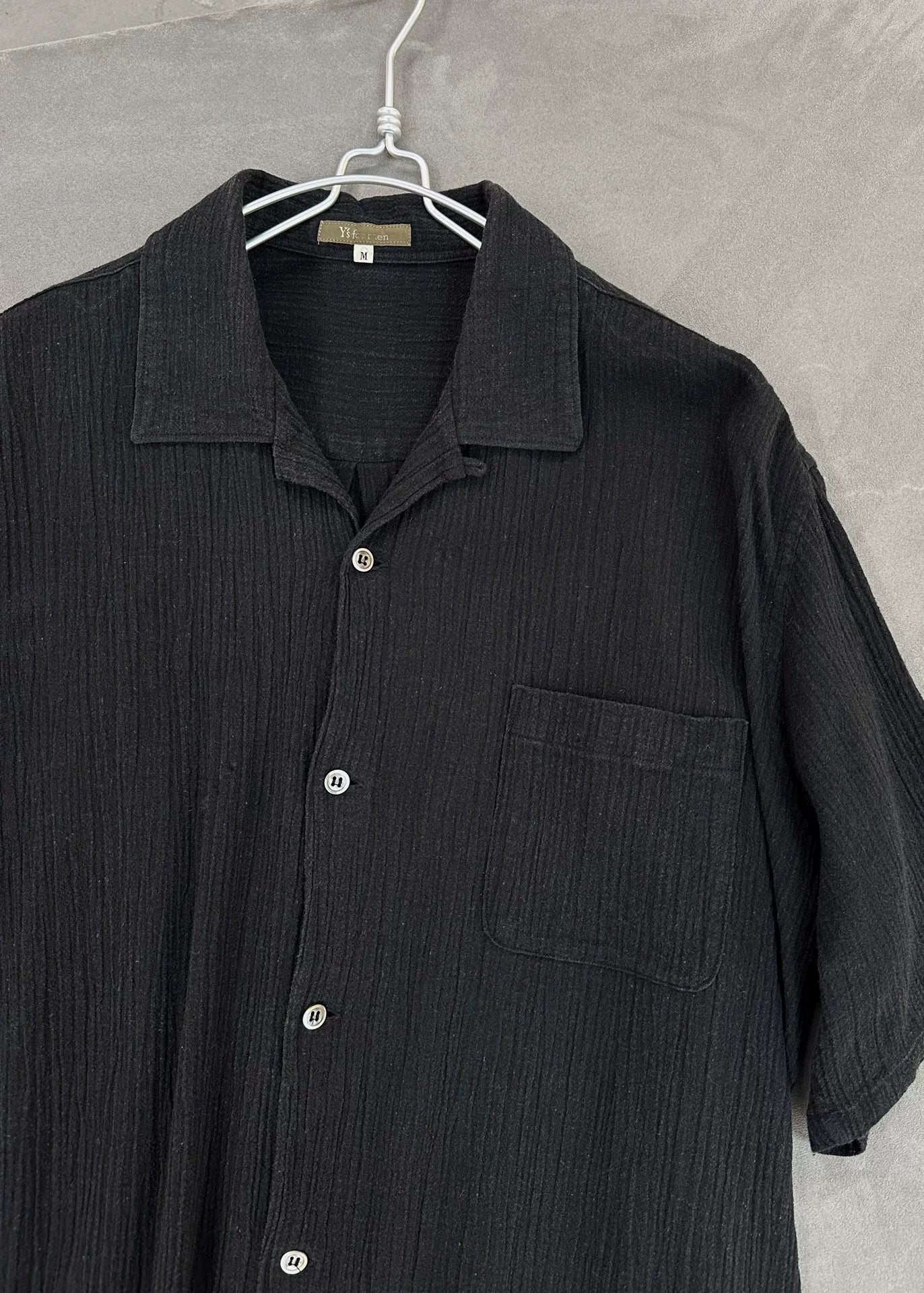 Yohji Yamamoto Y's 90s Textured Short Shirt