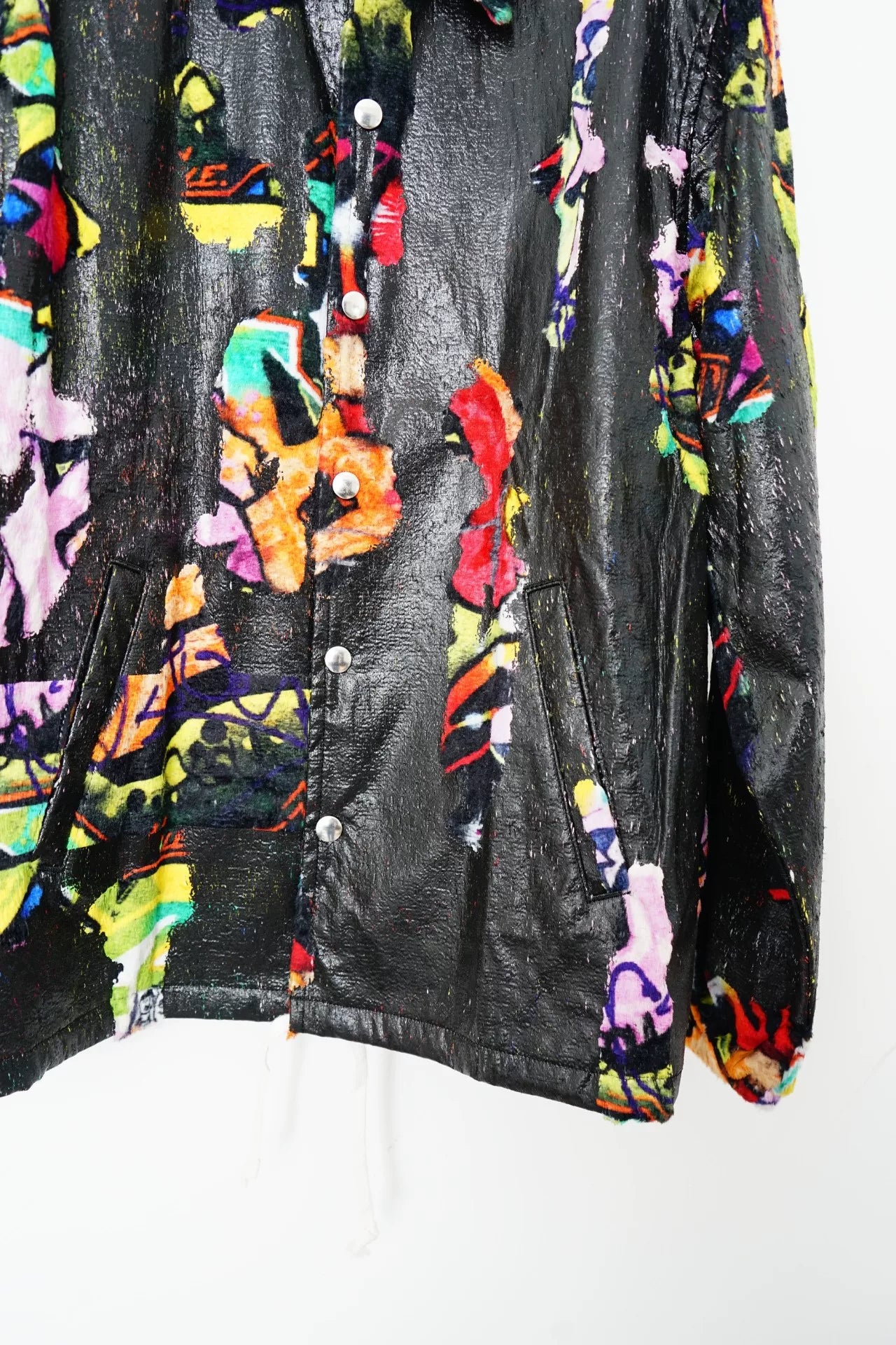 Comme des Garçons CDG Patchwork Faux Leather Jacket