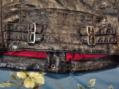 Ralph Lauren Vintage Waxed Tiger Biker Jacket